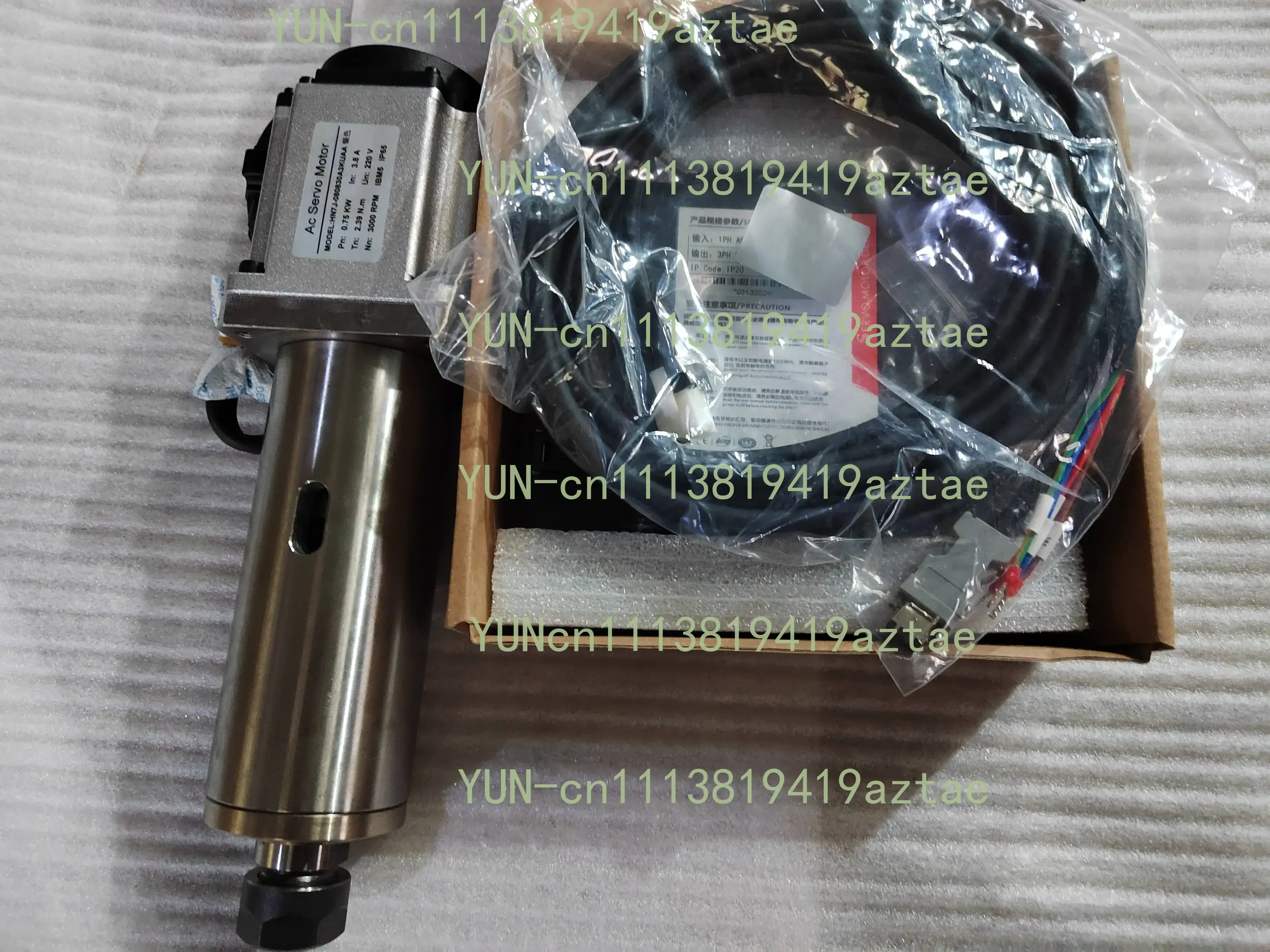 Square-shaped direct-connect servo spindle power head square cutting head side milling head Without motor