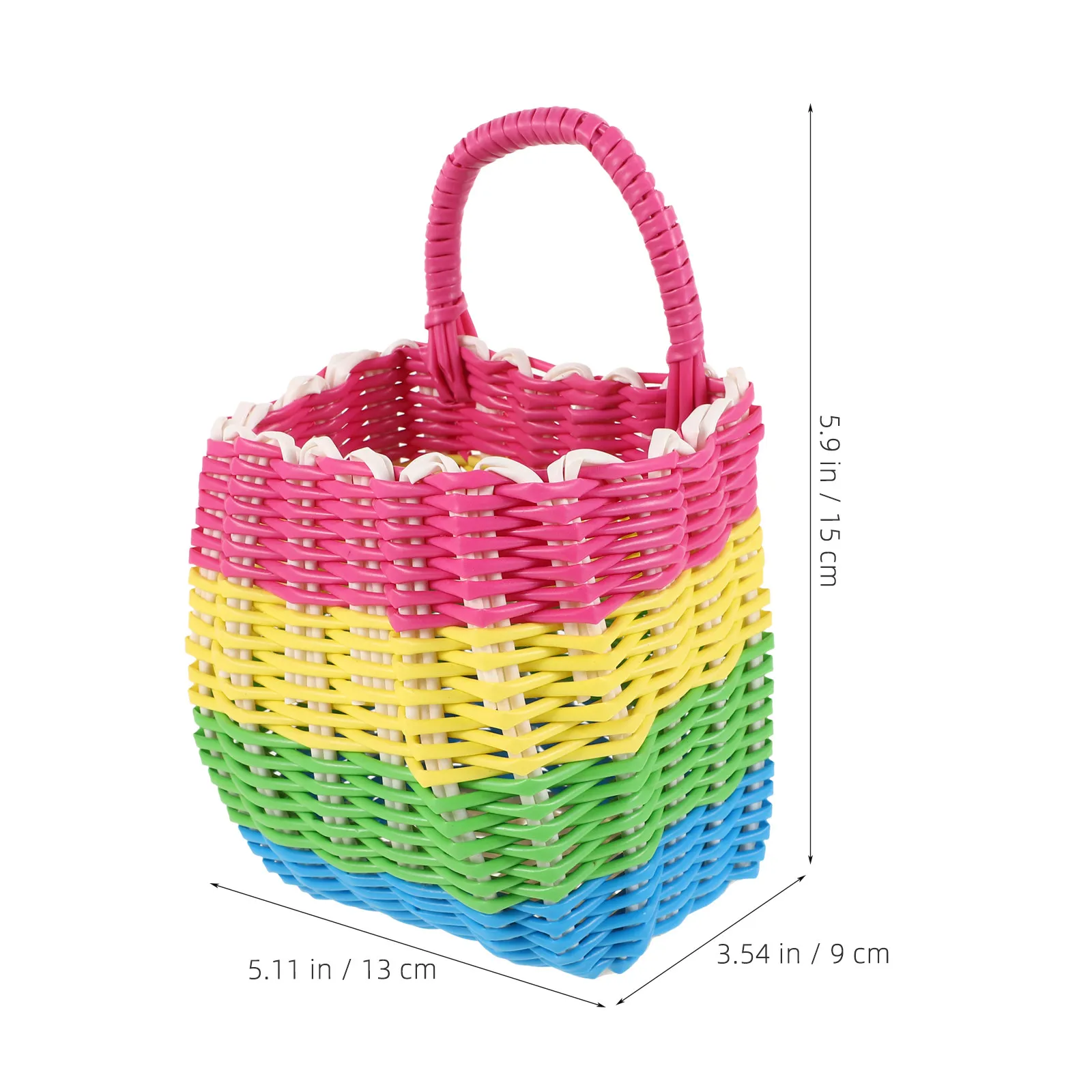 Wall Hanging Plastic Storage Basket for Kitchen Bathroom Shower Ginger Vegetable Fruit Condiment Organizer Easy Hang Wall