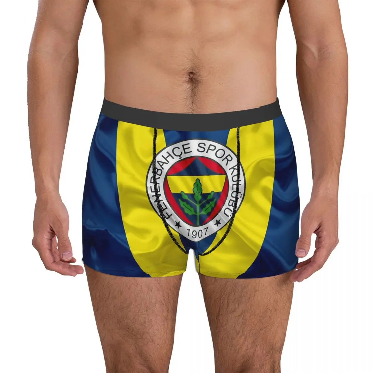 Fenerbahce National Flag Underpants Cotton Panties Men\'s Underwear Sexy Shorts Boxer Briefs