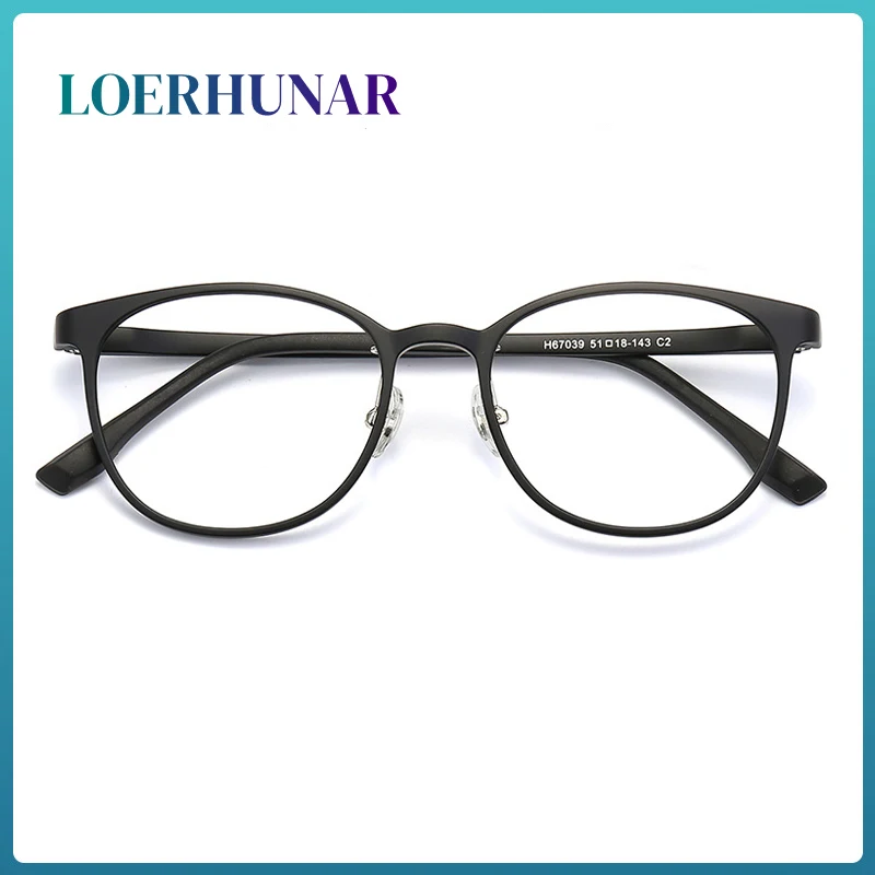 

New Retro Plastic Steel Tungsten Titanium Eyeglass Frame for Men and Women Prescription Optical Glasses for Myopia and Hyperopia