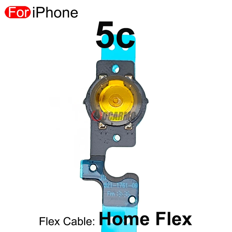 1Pcs Home Return Button Flex Cable Replacement Parts For iPhone 5C 4 4S image 6