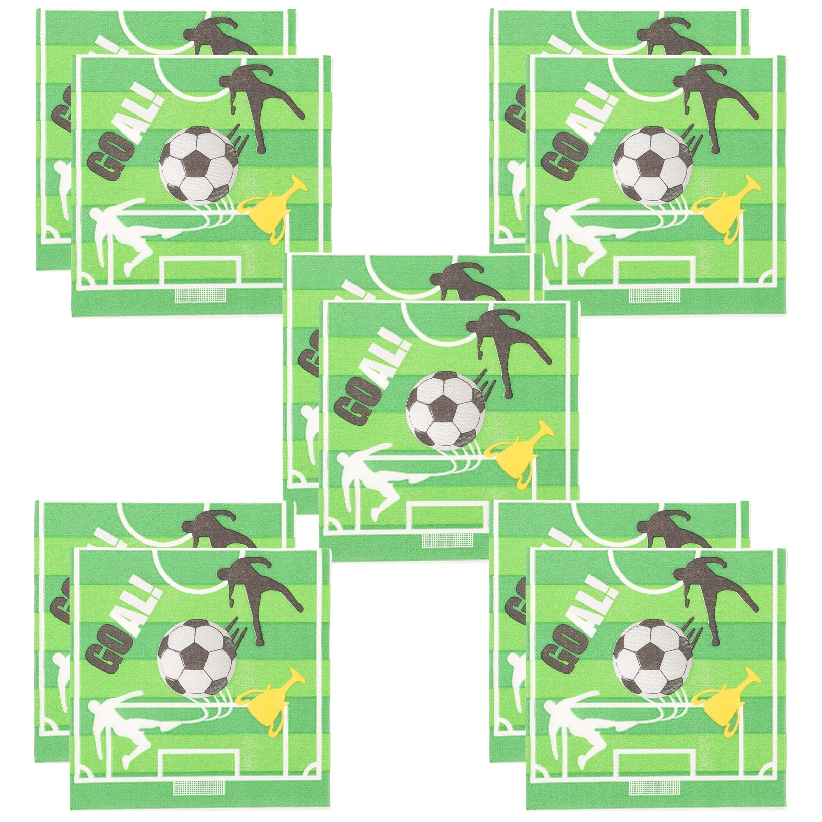 

40Pcs Soccer Print Paper Napkins Eco Friendly for Birthday Wedding Baby Shower Party Supplies Cartoon Tissue Napkins
