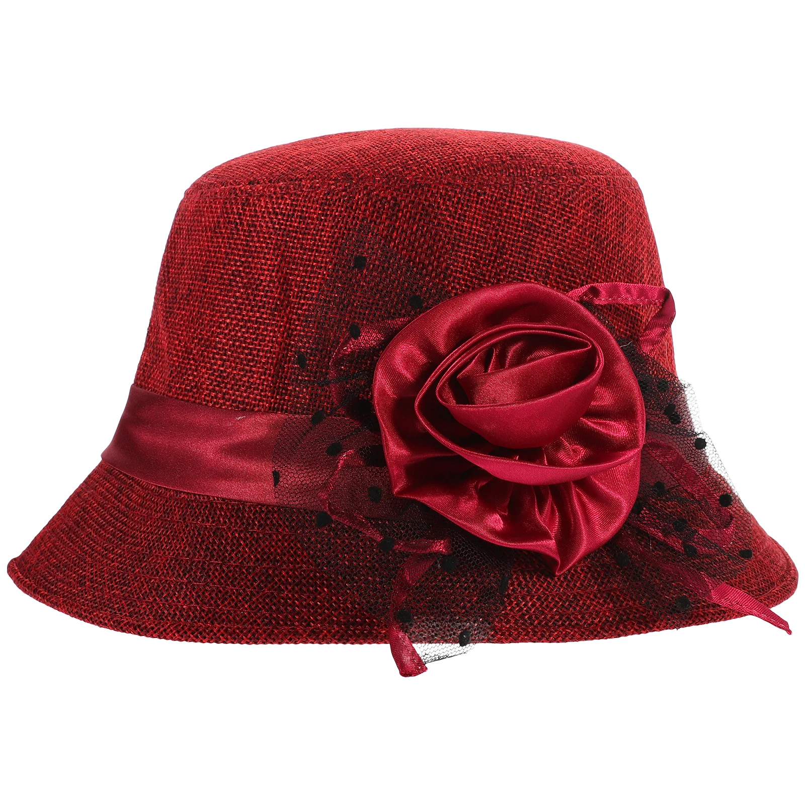 

Vintage Lace Bucket Hat Warm Hat for Women Tea Party Fashionable Outdoor Casual Thermal Headwear Hats for Women Fashionable