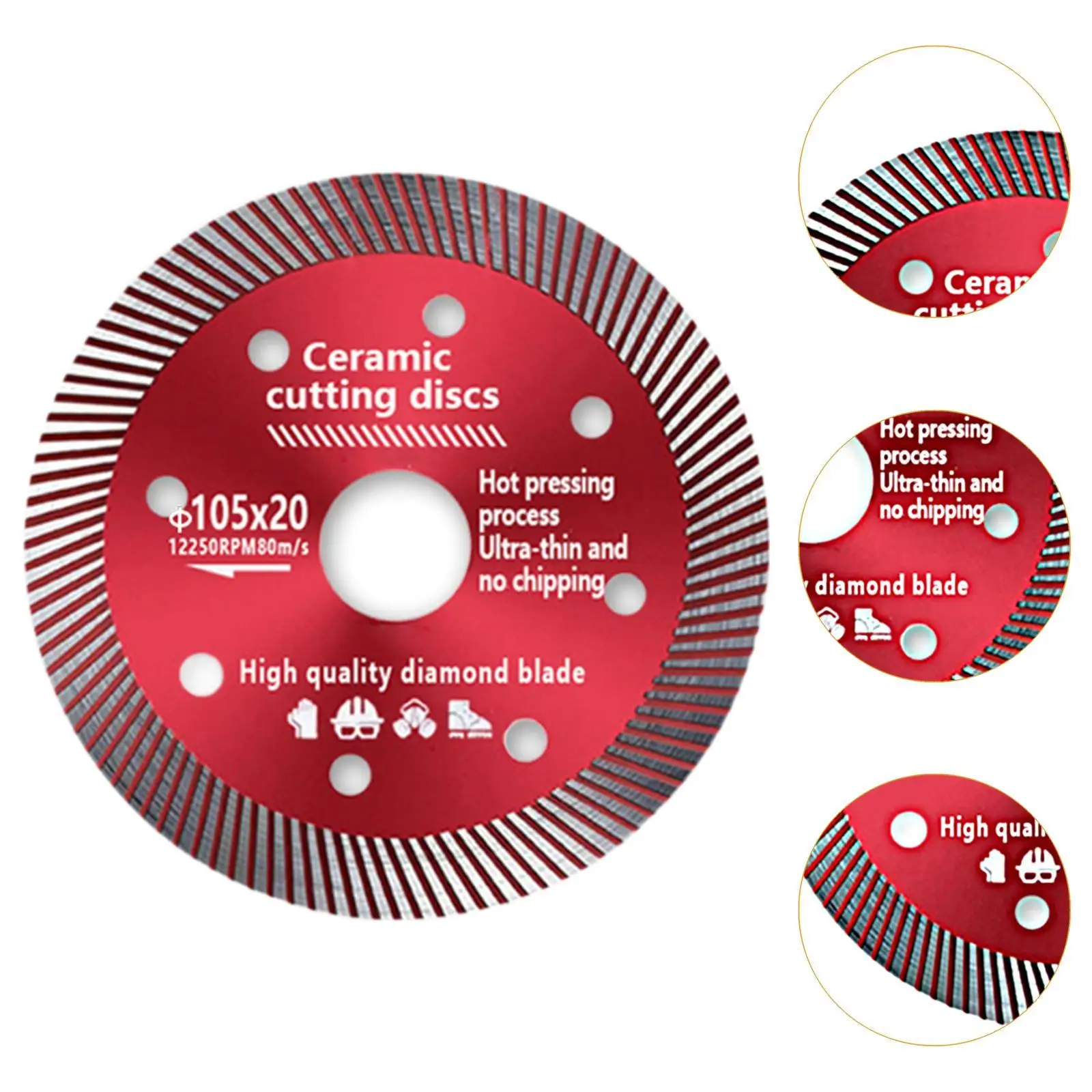 Disque à tronçonner multifonctionnel robuste, professionnel pour diversifier la céramique, la porcelaine