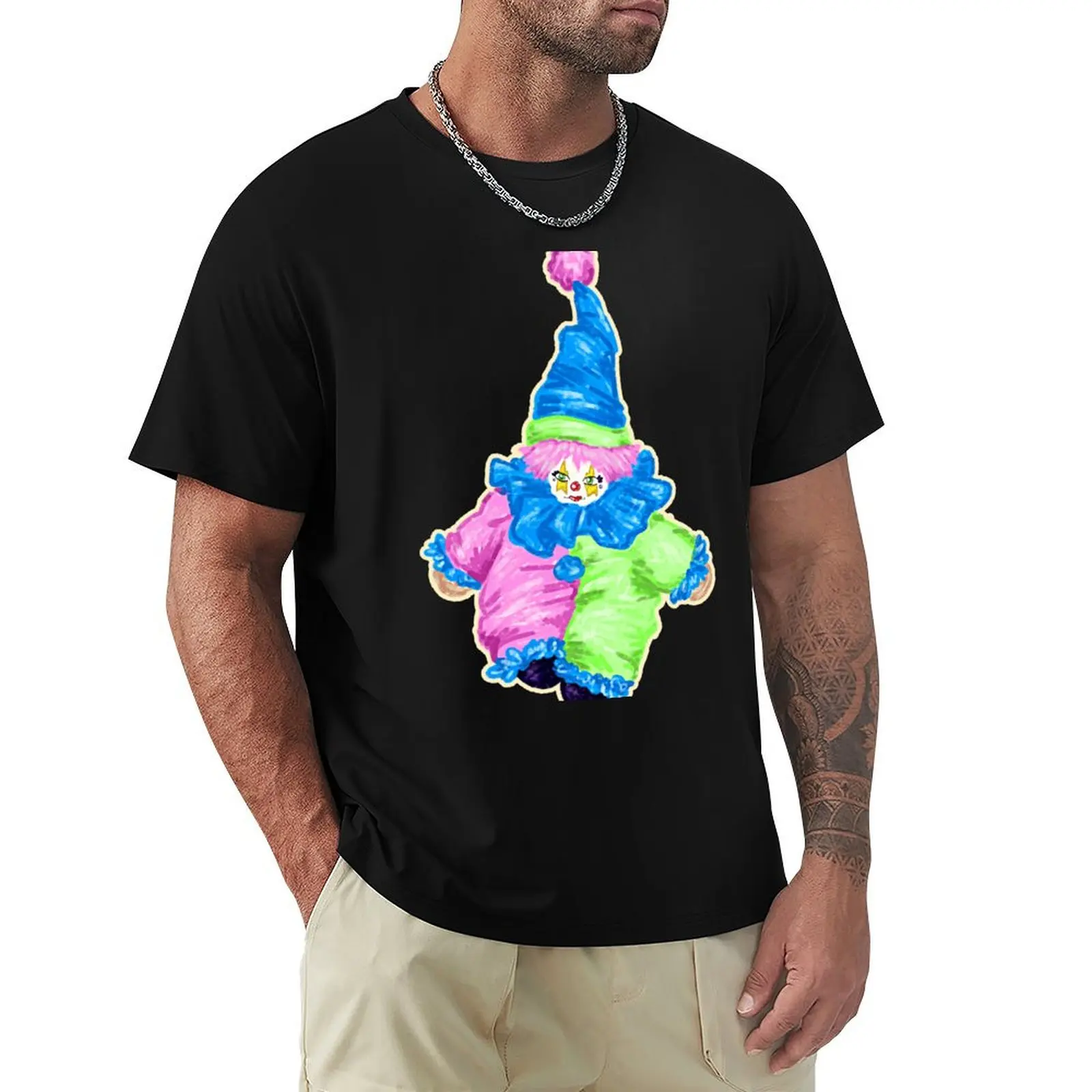 Little Clown T-Shirt Street Art Print Tee Shirt