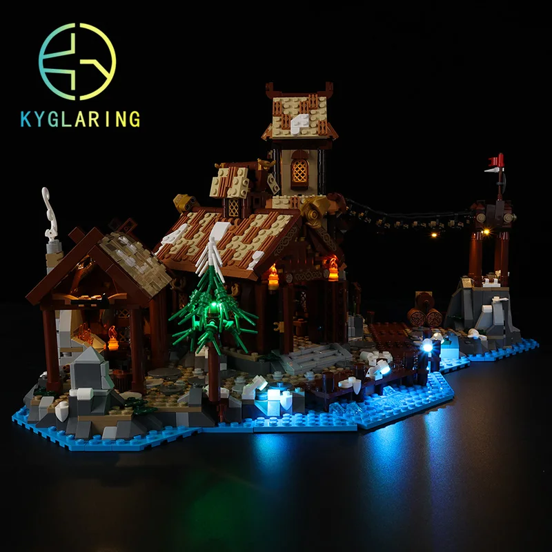 Kyglaring Led Lighting Set For 21343 The Viking Village Building Blocks(Not Included The Model)