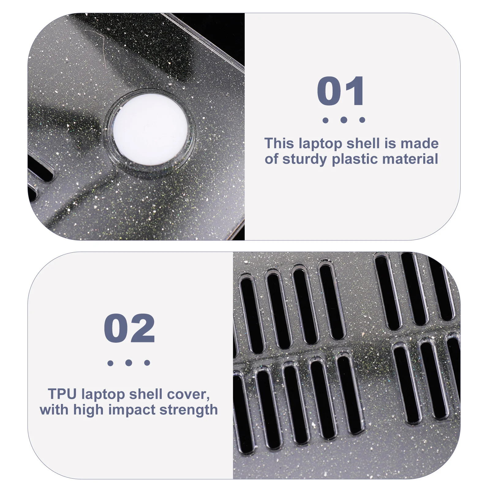 

1Set Tpu Laptop Shell Protector Notebook Cover Antislip Scratch Resistant for A1932 A2337 Laptop Shell Notebook Protector