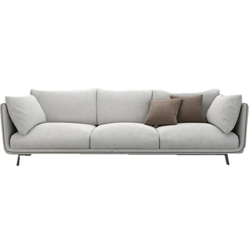 أرائك غرفة المعيشة الجمالية البسيطة باللون البيج القابلة للإزالة أرائك غرفة المعيشة الفردية الناعمة بدون عظم أثاث الاسترخاء Poltrona #5