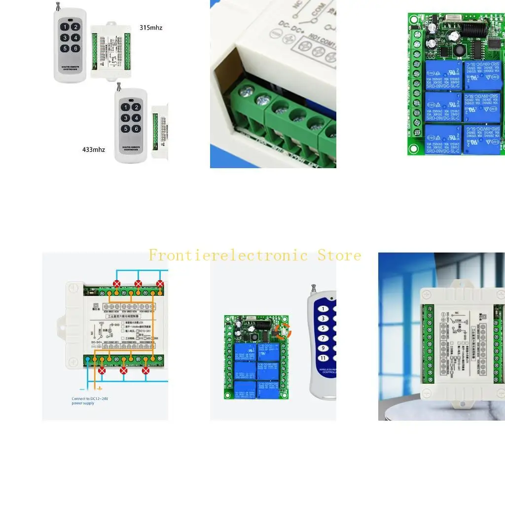 G8DB Wireless Remote Control Switch System, 315/433mhz Transmitter + Receiver