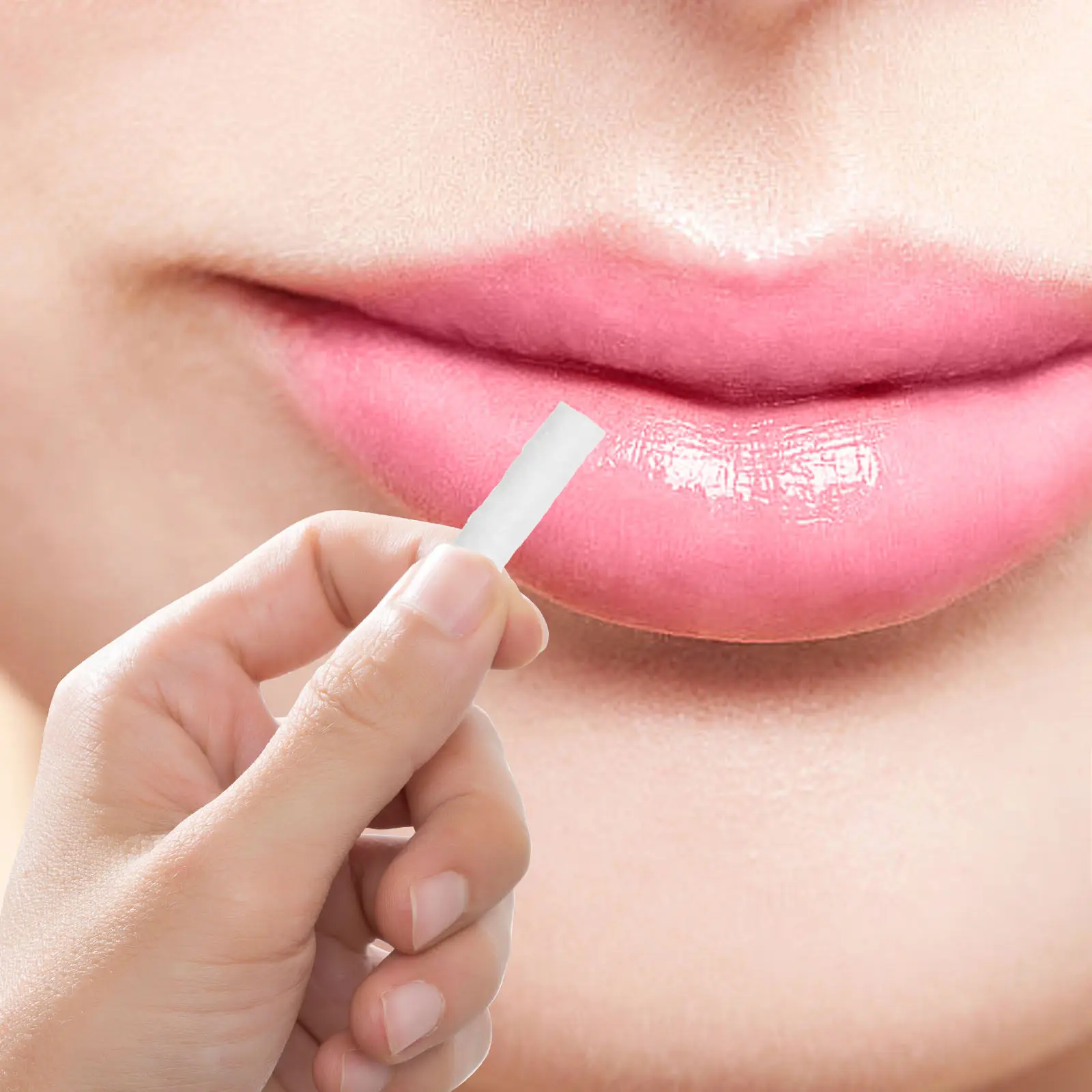 

50 шт. одноразовых аппликаторов для татуажа губ в виде ватных палочек для равномерного и точного нанесения пигмента, инструмент для боди-арта губ