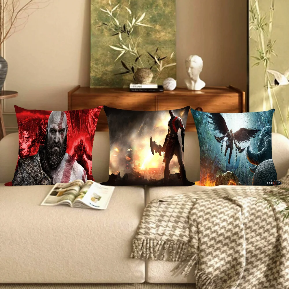 

God Of War Pillow Cover Design Cushion Cover Decor Holiday Decorati