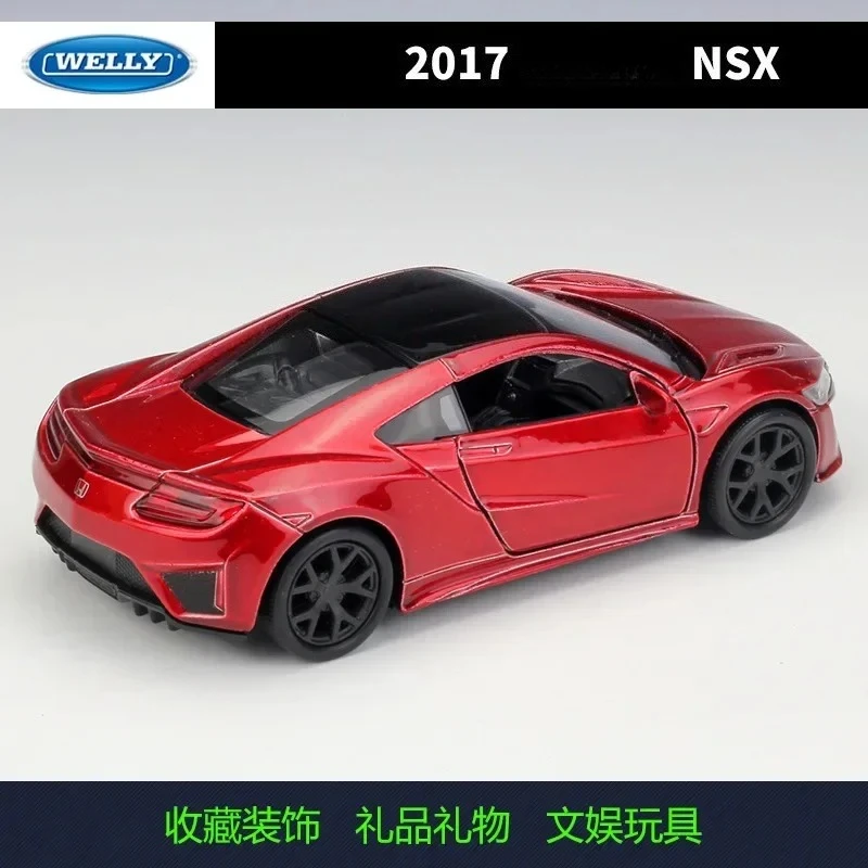 WELLY 1:36 2017 NSX High Simulation Diecast Metal Toy Vehicles Car Model Collection Boy Toys Diecast Alloy Car Model Collectible