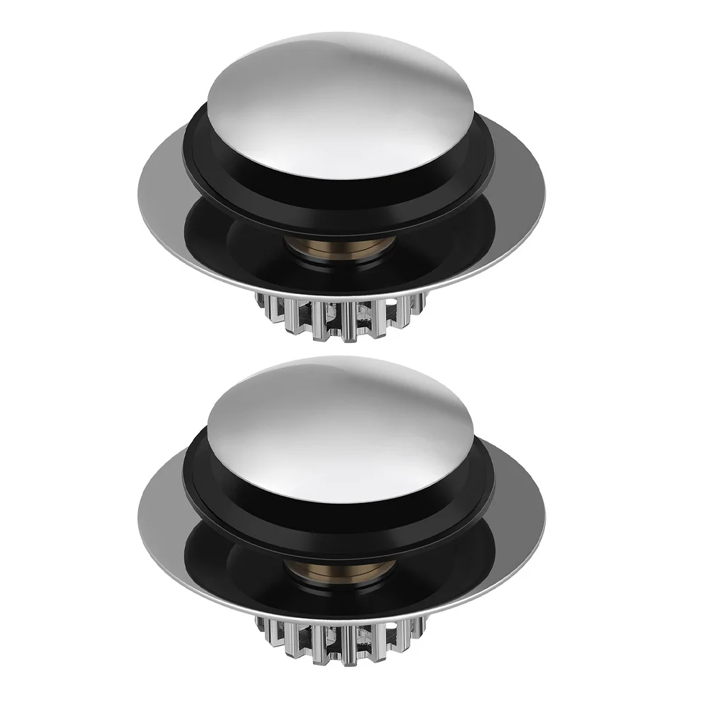 

Copper Bathtub Drain Stopper Press Type Universal Fit Smooth Drainage Anti-Clogging Tub Stopper for Bathroom Sink Drain Fitting