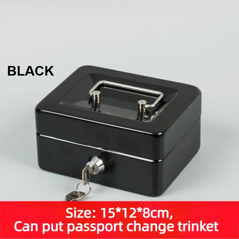 2026 NEW Key Practical Safe Box Security Cash Locker Home Safe Shop Steel Security Lock Lockable Small Fit