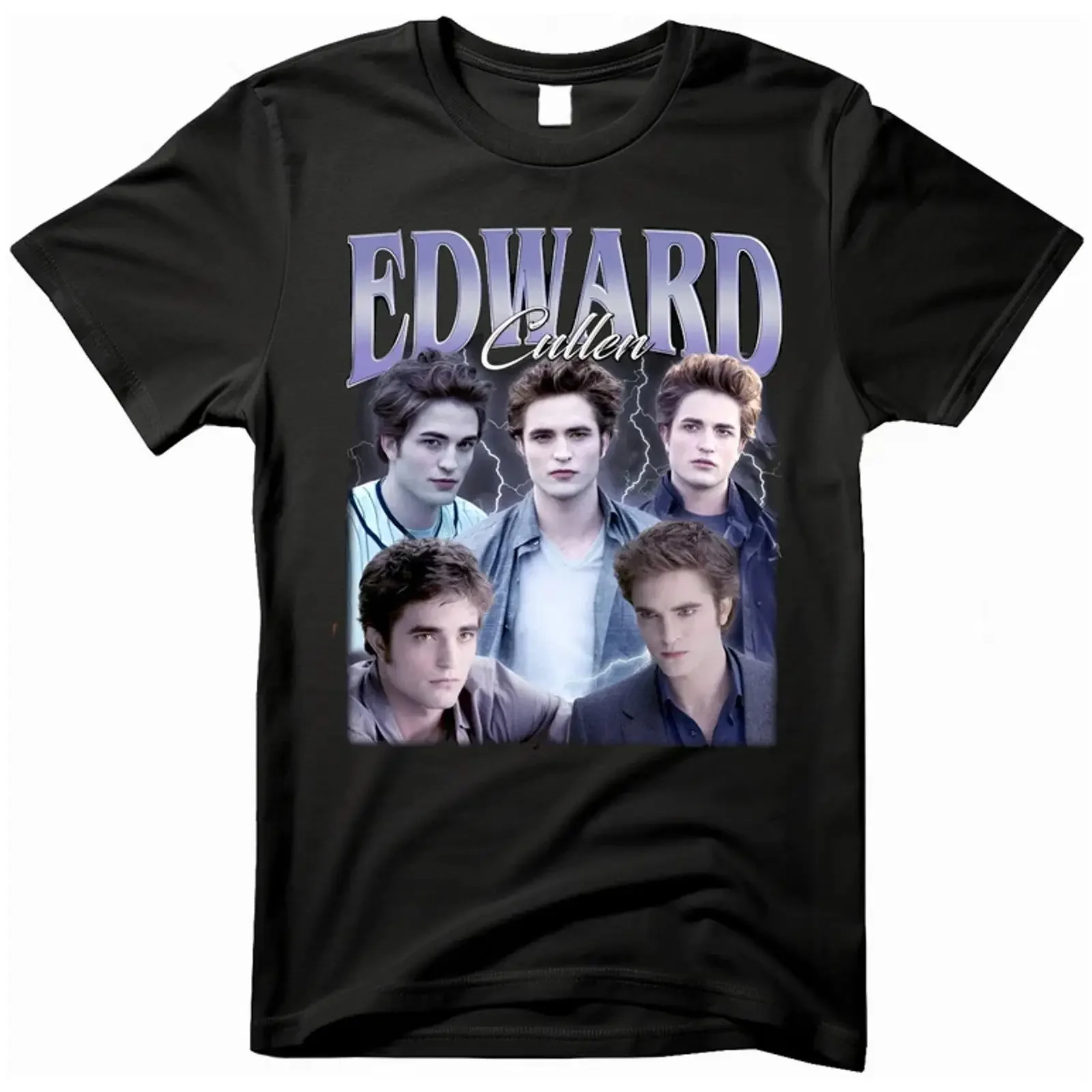 T Shirt Edward Cullen twilight pattison vintage Washed Stretched graphic Versatile Unisex Casual homme Comfortable fashion Soft