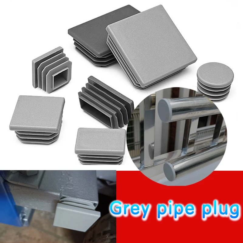 

Pipe Plugs End Caps for Chair Tube Furniture Feet, 16-100mm Stainless Steel Plastic Hole Covers