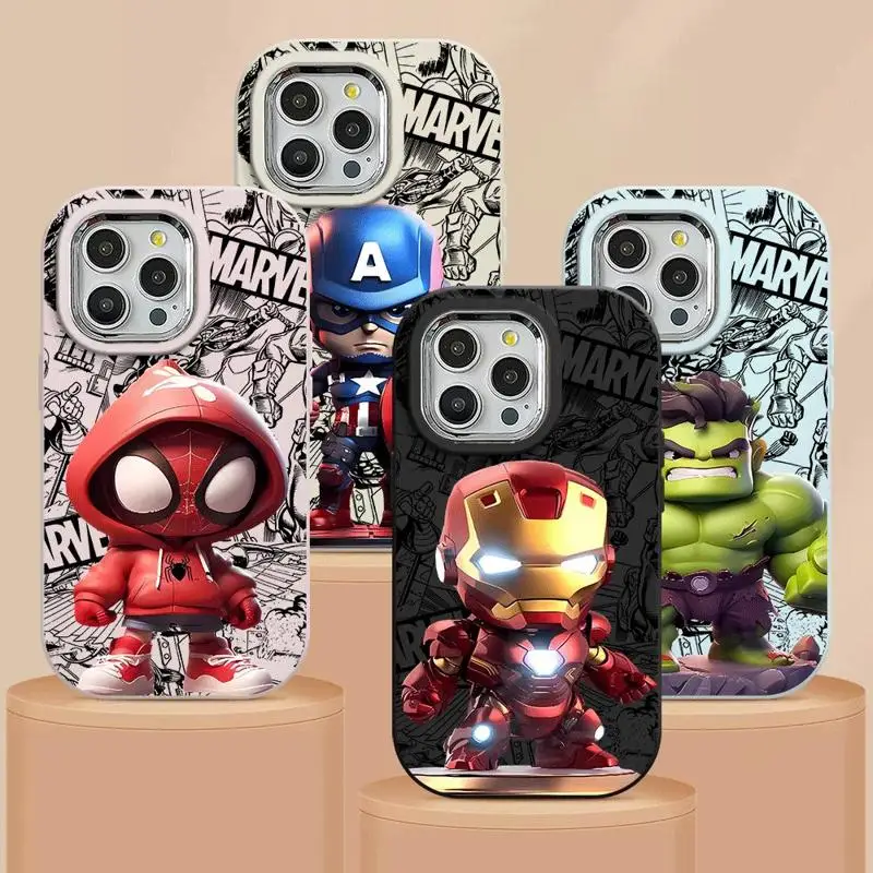 Marvel Iron Man Sipiderman Phone Case for Realme C67 C55 C53 GT3 12Plus C35 C25S C25 C21Y C20 C12 12 11 8S 9 Soft Cover