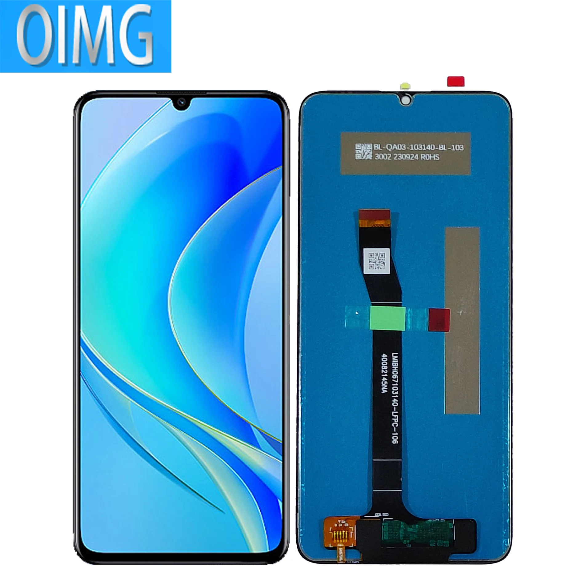 For Huawei Nova Y70 Plus Original LCD Display With Frame MGA-LX9 MGA-LX9N MGA-LX3 Touch Screen Panel Replacement Parts