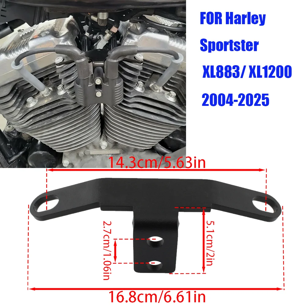 FOR Harley Sportster XL883/ XL1200 2004-2025 Sportster X48/V72 2012-2025Motorcycle Coil Ignition Relocation Side Bracket