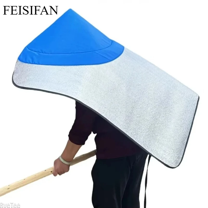 Hooded Sun & Rain Protection Cape, Breathable UV Protection Hat, One-Piece Outdoor Cap for Gardening, Farming & Fishing