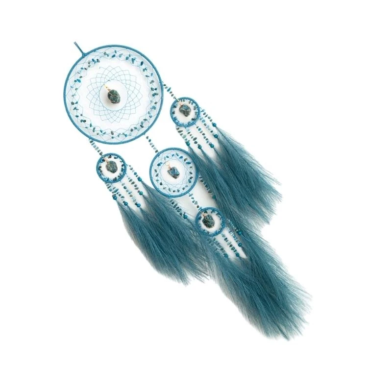 Dreamcatchers con hierba pampadas y piedra para mejorar las serenidades