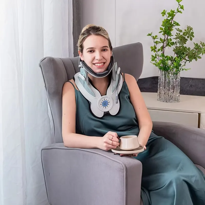 Neck relaxers, cervical traction devices, and adjustable neck braces are designed to relieve neck pain.