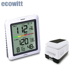 Ecowitt WH0290 Monitor jakości powietrza wielofunkcyjny detektor jakości powietrza miernik PM2.5 z temperaturą i wilgotnością w pomieszczeniu