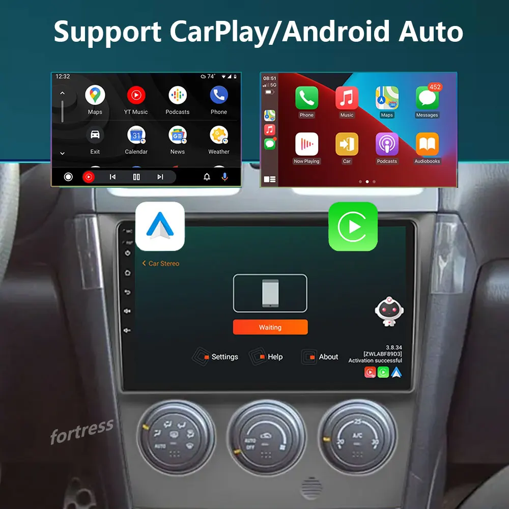 Carplay pour Subaru Impreza 2003-2006, autoradio, limitation, lecteur vidéo, navigation évitée, GPS, Android, auto, wifi, pas de DVD 2 Din