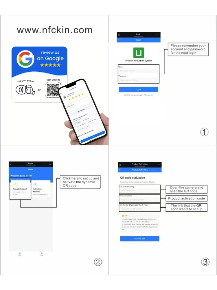 NONE HACHANLUN programmable NFC 215 carré pour carte d'examen Google Table de Station NFC 13.56Mhz code QR carte debout modifiable 3