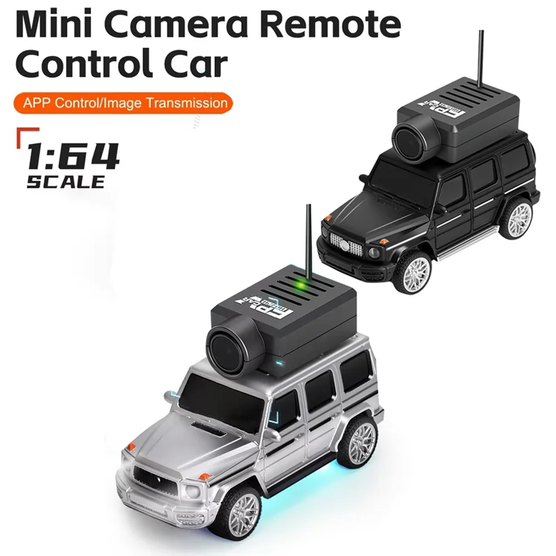 سيارة سباق TA-Mini بمقياس 1:64 RC سيارة 6406 FPV VTX 720P HD كاميرا App التحكم في الصور + فيديو + جيروسكوب مدمج VR 2.4G