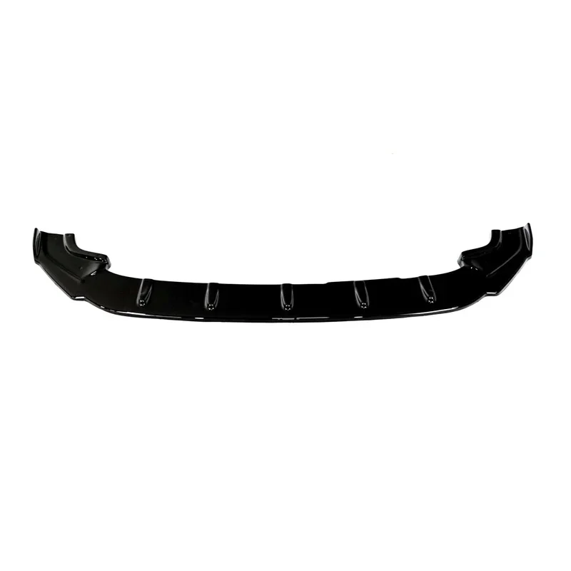 Practical Gloss Black ABS Front Bumper Lip For Auto Exterior Modification