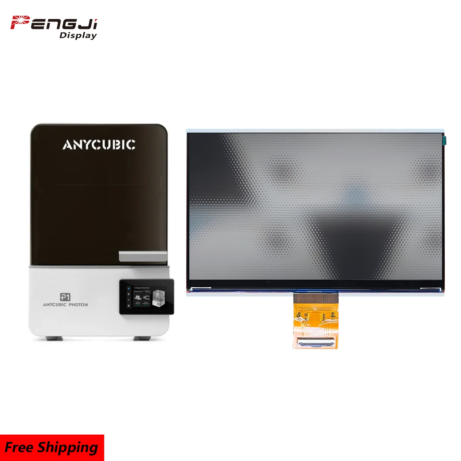 Anycubic Photon P1 14K 10.1 Inch LCD Screen Monochrome Exposure Display Part for 3D Printer Accessories PJ3D101V13