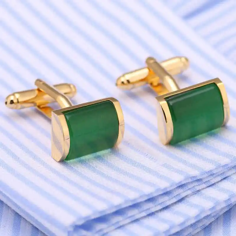 VAGULA Classic Gold-color Plated Cufflinks Luxury gift Party Wedding Suit Shirt Gemelos Buttons Catseye Cufflinks 10163