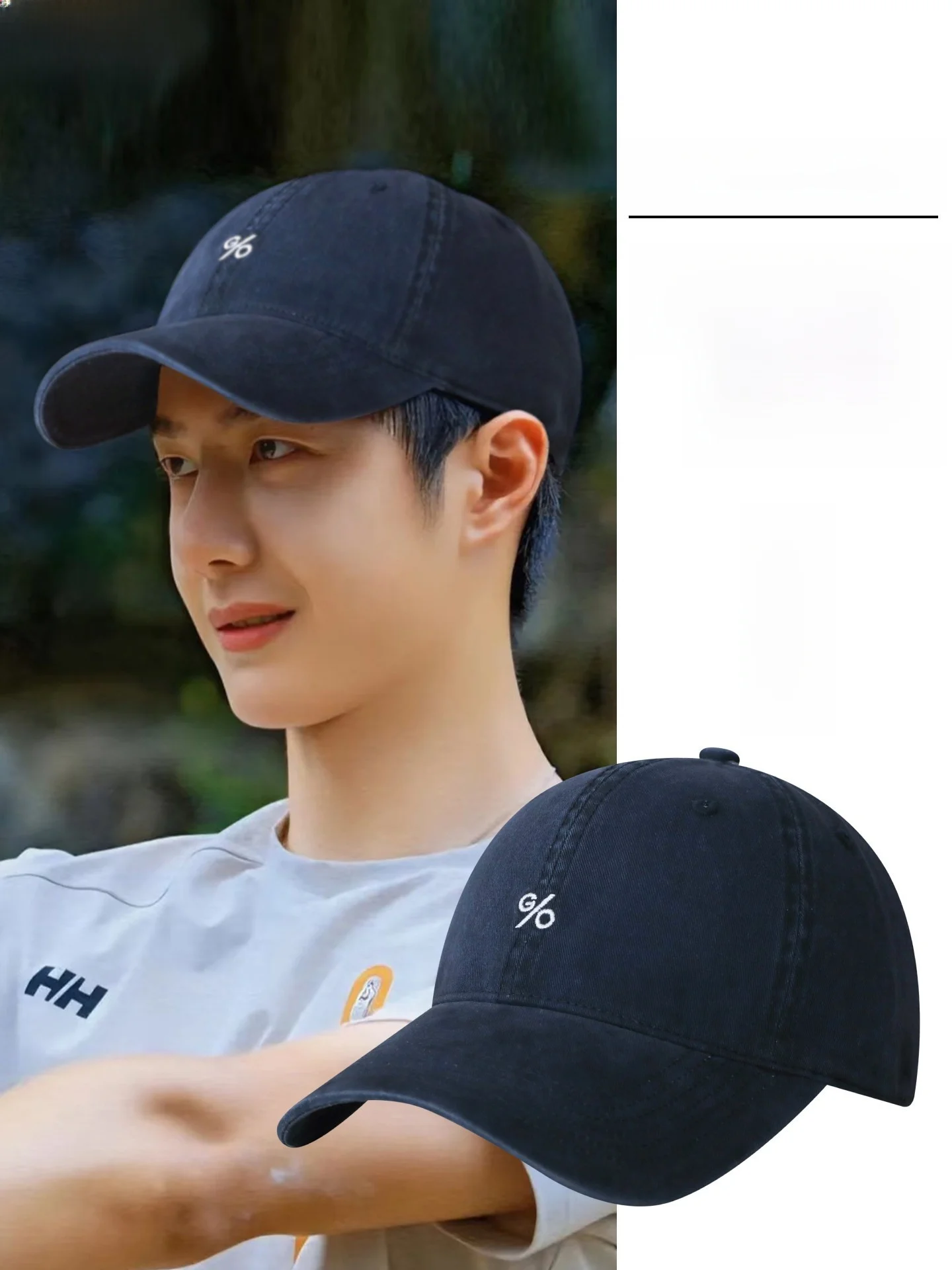 cappellino-da-baseball-con-tesa-larga-unisex-blu-scuro-con-cinturino-regolabile-stile-che-affina-il-viso-jt-wang-yibo-accessorio-di-moda-estiva-in-cotone-e-pelle