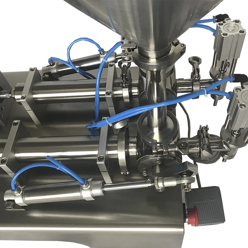 Horizontal Double-head Paste Piston Filling Machine/honey Filling Machine/cosmetics Sauce Quantitative Filling Machine