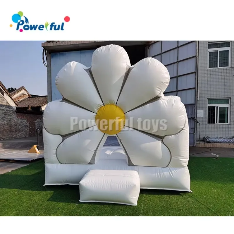 

Коммерческий класс надувной белый джемпер Bounce House для малышей вечерние надувной цветок Bounce