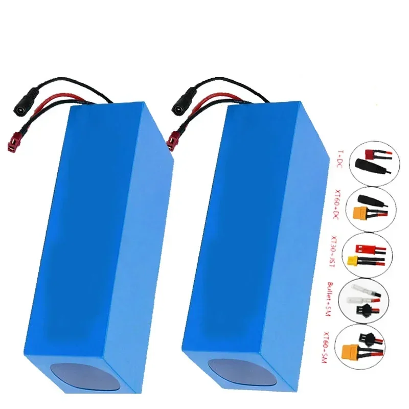 New 13S6P 48V 21000mAh 18650 Li-ion Battery Pack 2000W Built-in 50A BMS for Electric Bicycle Electric Scooter +54.6V 2A Charger