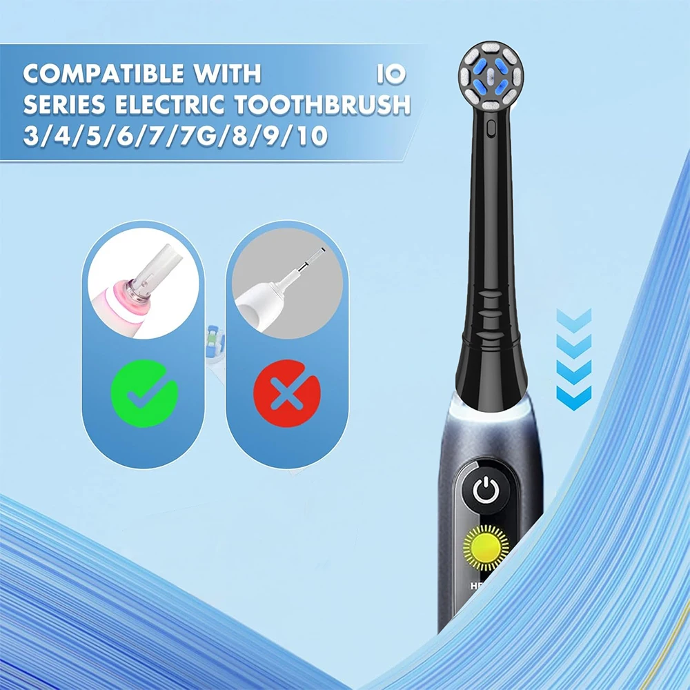 Kompatibel mit Oral B IO Elektrische Zahnbürste Ersatz-Zahnbürstenköpfe, Zahnbürstenkopf für IO 2/3/4/5/6/7/8/9/10 – Detail 5