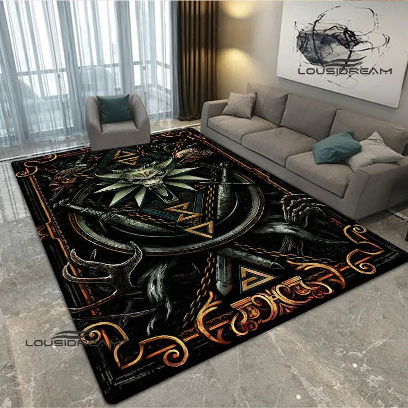 W-Witcher game Printed carpet Anti-slip carpet kitchen mat living room bedroom beautiful carpet photography props birthday gift