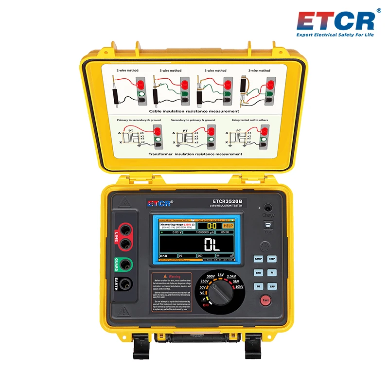 ETCR3520B New High voltage Insulation Resistance Tester