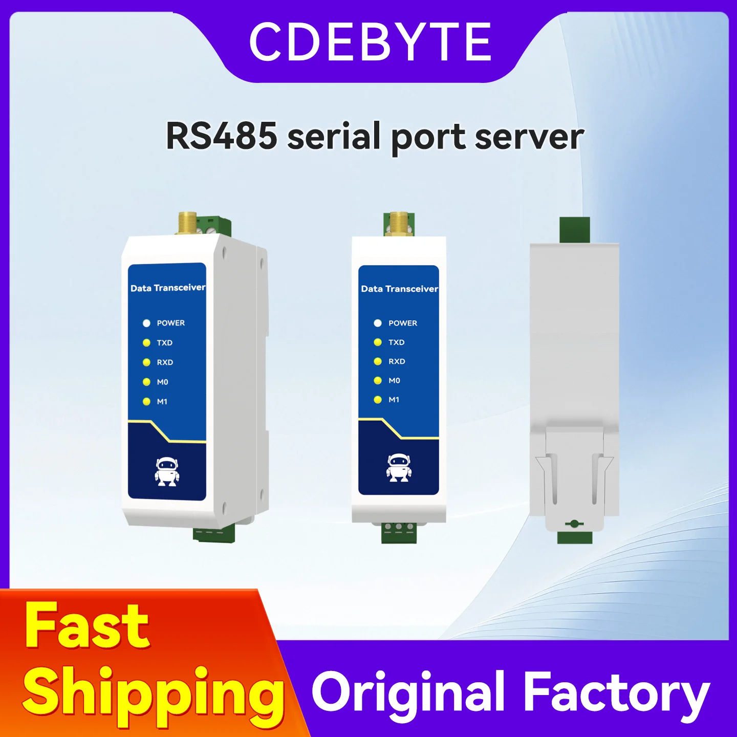 Ethernet Serial Sever RS485 zu RJ45 Rail Industrie Standard AC/DC/POE Datenübertragung Transceiver CDEBYTE NA111 Serie