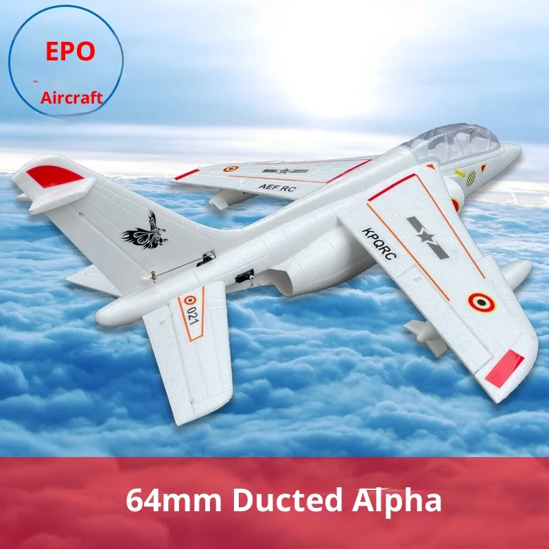 Alpha 64mm Ducted Epo Jet Model Fixed Wing Adult Assembled Remote-Controlled Combat Aircraft