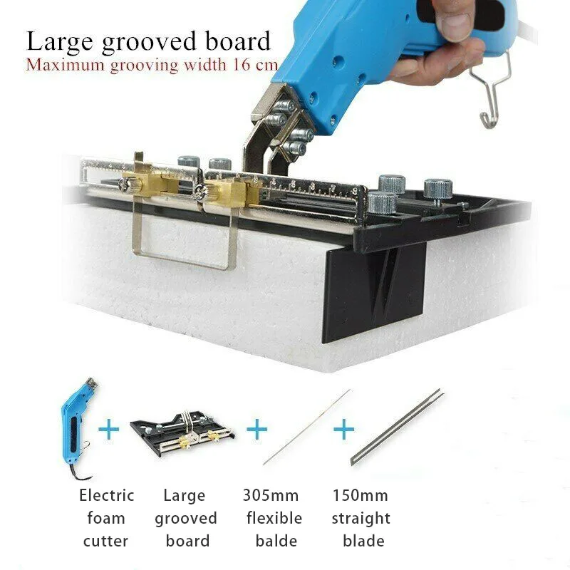 Electric Foam Cutting Knife Heating Cutter Foam Carving Tool Electric Cutting Knife Blade Slotting Board Power Tools