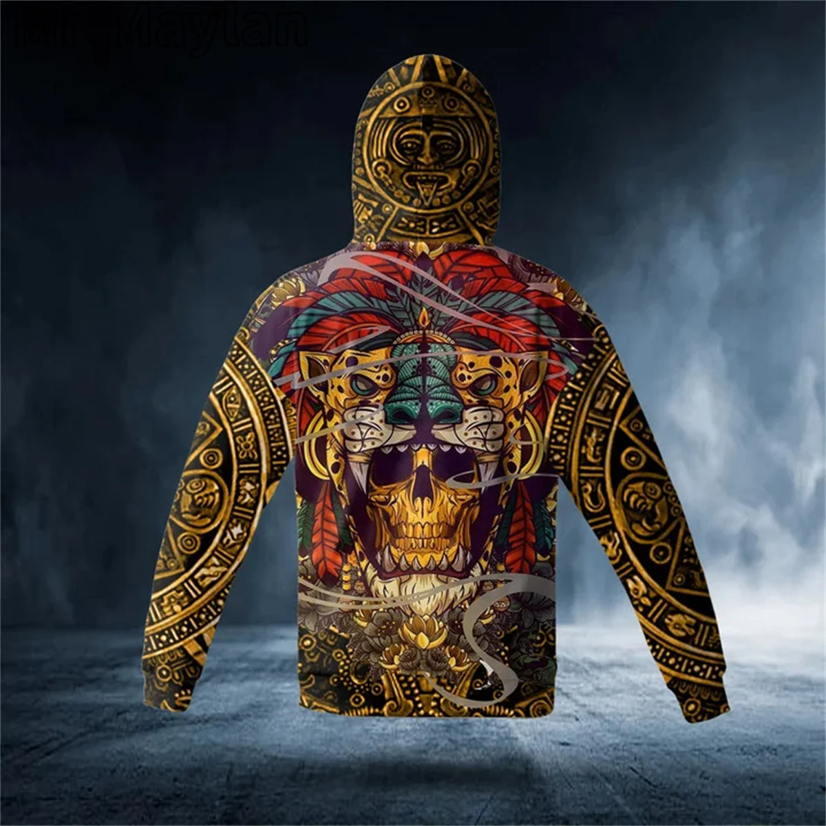 Aztec Mexican Skull Tattoo Apparel 3D Unisex Hoodie Men/Women Sweatshirt Streetwear Zip Pullover Casual Jacket Tracksuits K-022