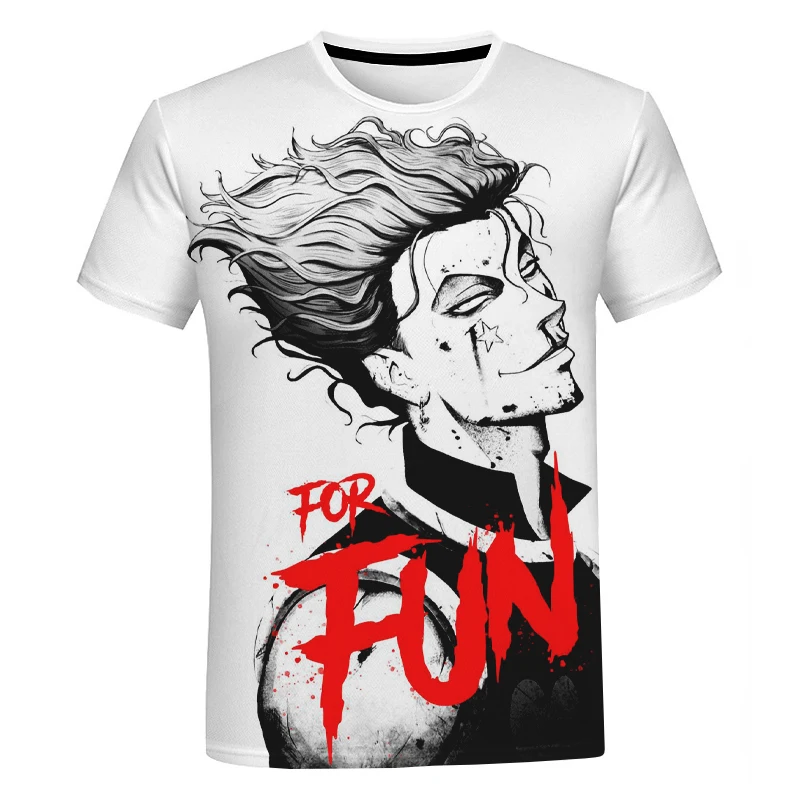 New Trending Anime 3D Print T Shirt Men's Women's Hunter X Hunter Hisoka Fashion Casual T Shirt Harajuku Oversized T Shirt Top