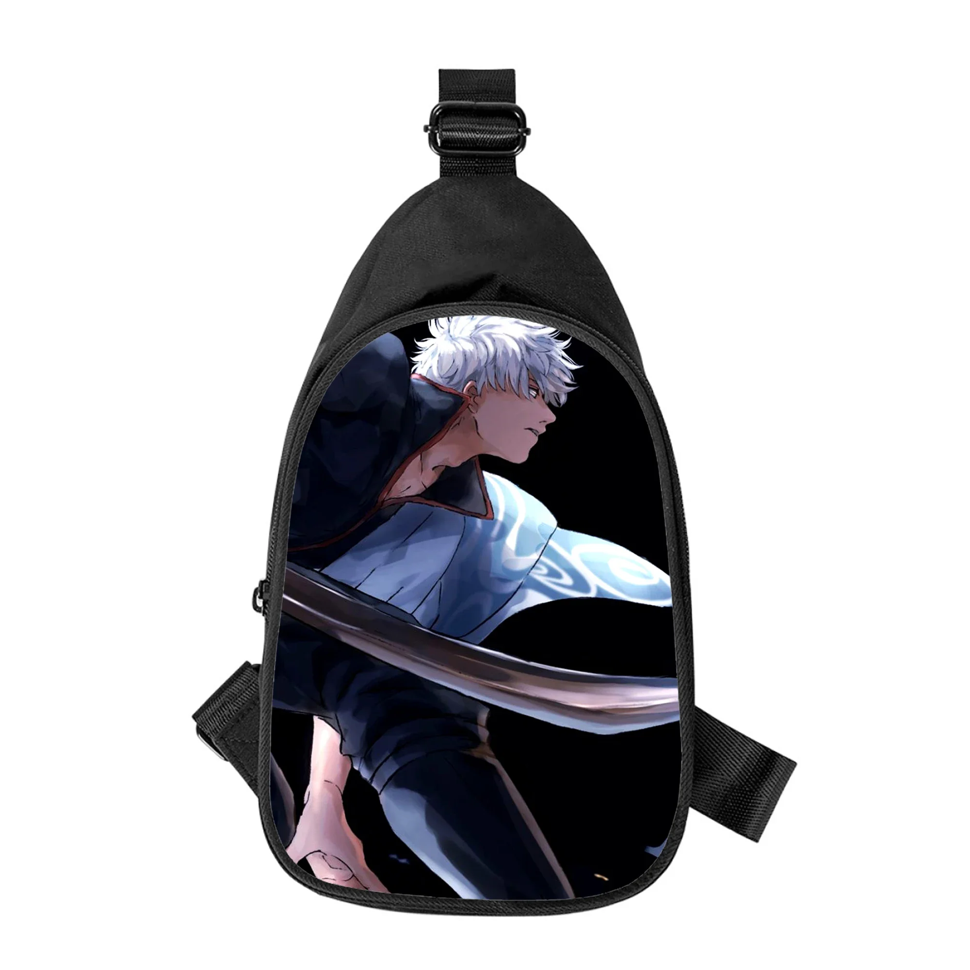 Gintama japão anime engraçado impressão novos homens cruz saco de peito diagonalmente feminino bolsa de ombro marido escola pacote de cintura masculino pacote de peito