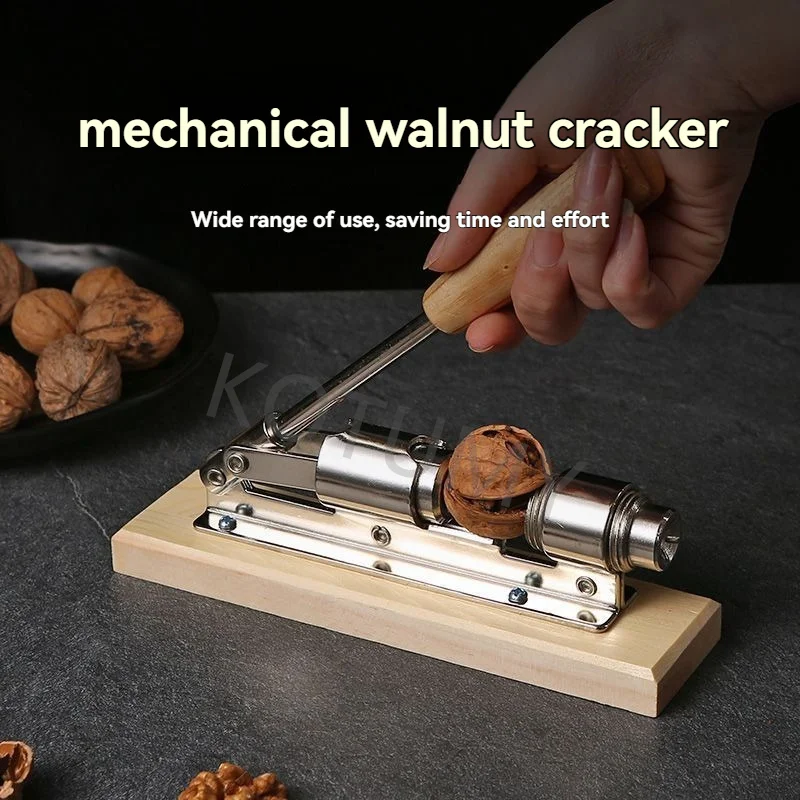 Mechanical Manual Walnut Nut Cracking Shelling Machine Rustproof Alloy Body For Global Kitchen Gadget Hardware Tool Dealers Bulk