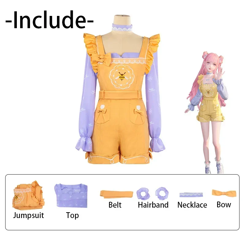 New Game Infinity Nikki Cosplay Costume Women Adult Jumpsuits Casual Outfits Full Set Accessories Suits Spring Uniform