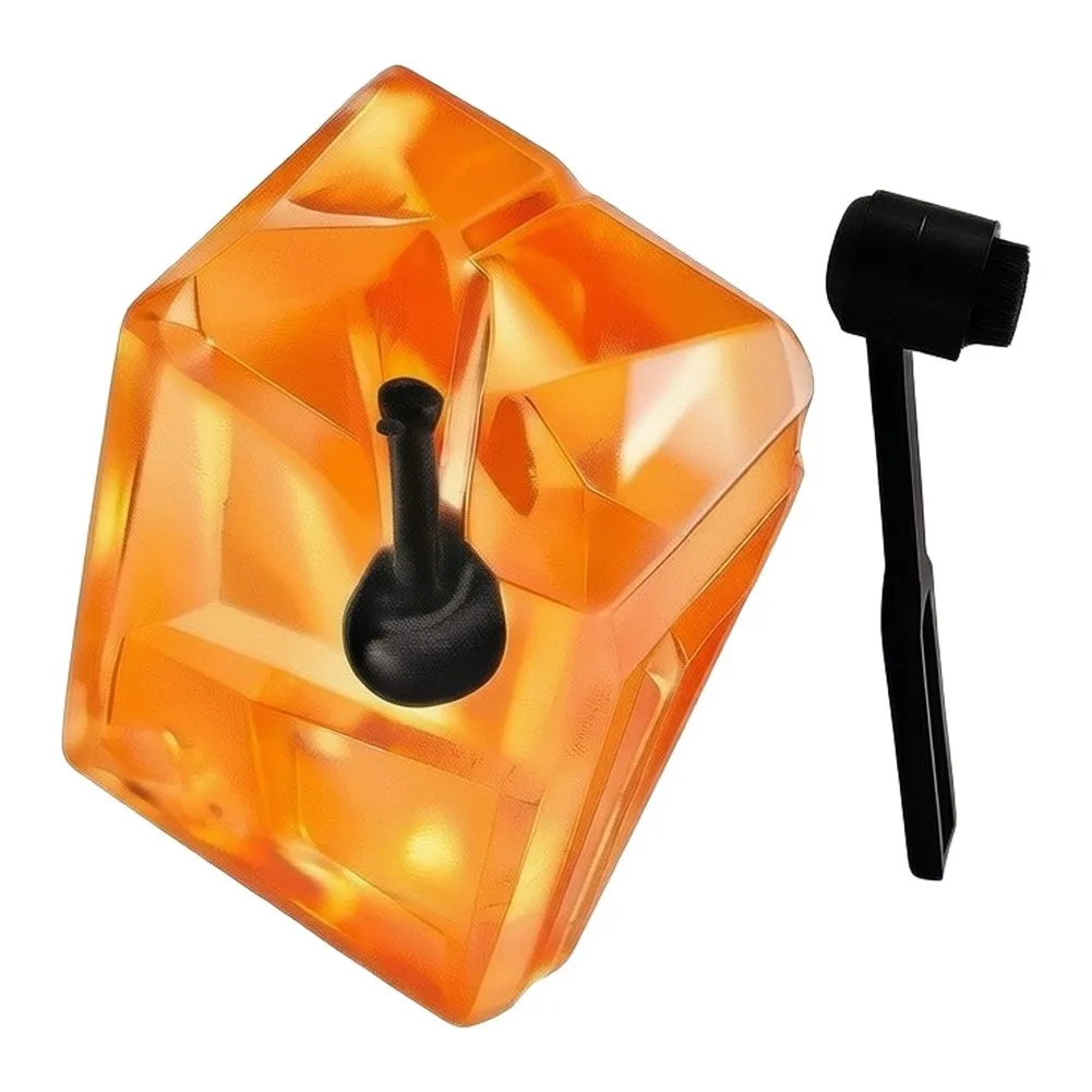 Orange Transparent Replacement For Stylus With Brush For ATXP AT VMN95E AT VMN95C Turntable Needle Cartridge Audio Record Player