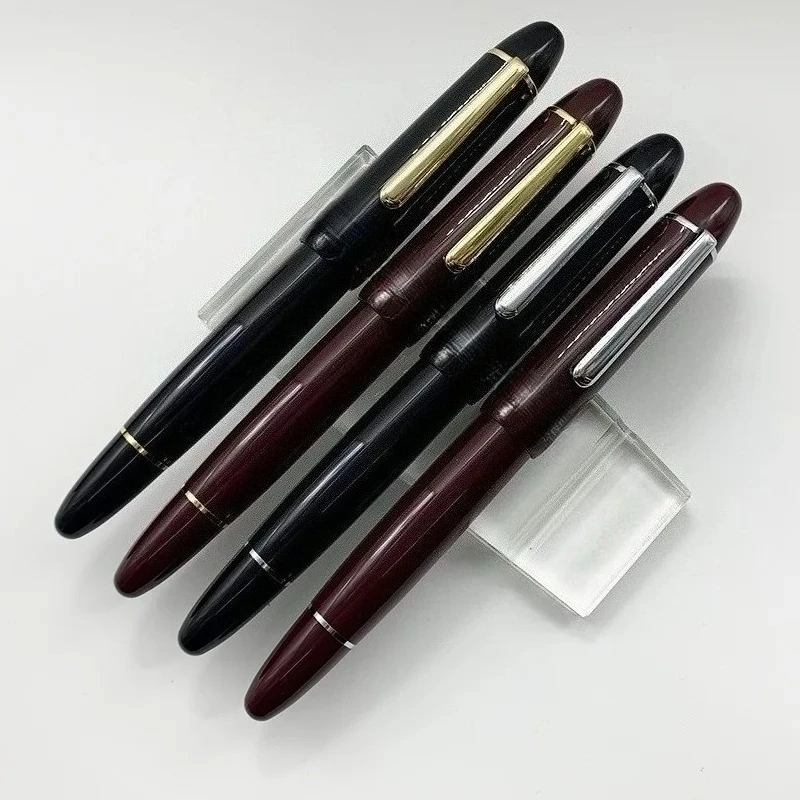 WingSung/JUNLAI Large 930 Resin Piston Fountain Pen N0.9 Iraurita F/M/B Nib Gold/Silver Clip Business Writing Student Gift Pen